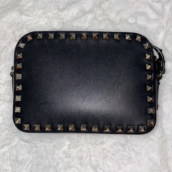 Valentino Garavani rockstud crossbody - Champagne gold hardware